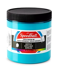 Speedball Acryl inkt voor zeefdruk Peacock Blue 236ml