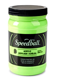 Speedball Acryl inkt voor zeefdruk Fluor Lime Green 946ml