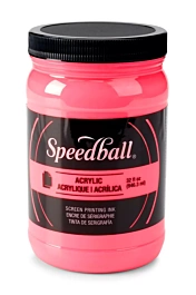 Speedball Acryl inkt voor zeefdruk Fluor Hot Pink 946ml