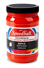 Speedball Acryl inkt voor zeefdruk Fire Red 946ml
