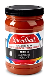 Speedball Acryl inkt voor zeefdruk Brown 946ml