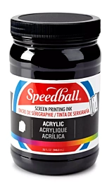 Speedball Acryl inkt voor zeefdruk Black 946ml