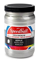 Speedball Acryl inkt voor zeefdruk Silver 946ml
