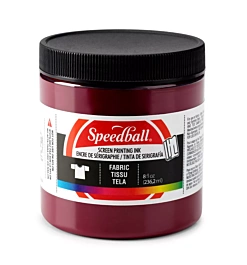 Inchiostro Serigrafico Opaco per Tessuti Burgundy Speedball 236ml