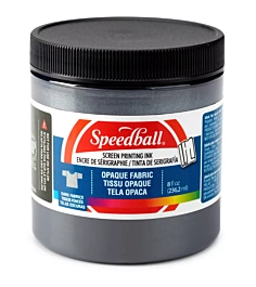 Inchiostro Serigrafico Opaco per Tessuti Black Pearl Speedball 236ml