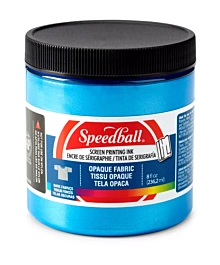 Inchiostro Serigrafico Opaco per Tessuti Blue Topaz Speedball 236ml