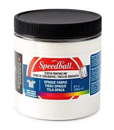 Inchiostro Serigrafico Opaco per Tessuti Pearly White Speedball 236ml