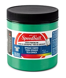 Inchiostro Serigrafico Opaco per Tessuti Emerald Speedball 236ml