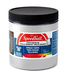 Inchiostro Serigrafico Opaco per Tessuti Silver Speedball 236ml