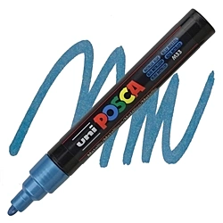 Scripto Uni Posca PC5M Azul Metálico
