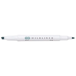 Zebra Mildliner Doppelseitiger Filzstift Rauchblau
