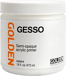 Gesso acrilico bianco lucido Golden 473ml