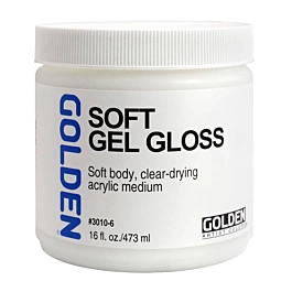 Gel medio morbido acrilico lucido Golden 473ml