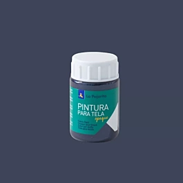 La Pajarita Metallic Blauw Zwart Dekkende Stofverf 35ml