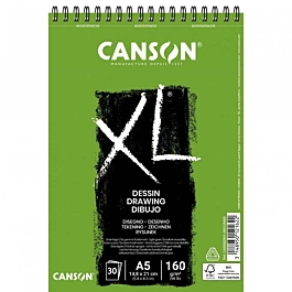 Canson XL spiral Zeichenblock Softcover Feinkorn  A5 160g/m²