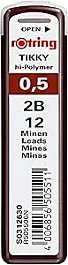 Estuche de 12 minas 2B Rotring 0,5mm