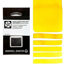 Hansa Yellow Deep Extra-Fine Watercolour, half godet, Daniel Smith