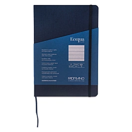 Fabriano EcoQua Plus Stitch-Bound Lined navy blue A5