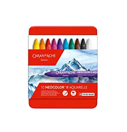 Caran D'Ache NeoColour II Metallic Box mit 10 Ölfarben-Wachsen
