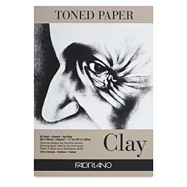 Bloc Toned Paper Clay A4 120g/m² Fabriano
