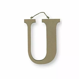 SUPER AANBIEDING **60%** Stamperia Letter U in MDF 22cm