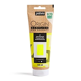 Origin Pebeo ecological fluorescent yellow acrylic 46 120ml