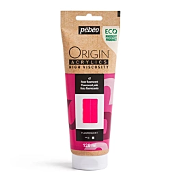 Origin Pebeo organic fluorescent pink acrylic 47 120ml