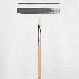 Pincel Cerda Plano Mango Largo Serie 200 Rembrandt Nº8