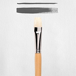 Pincel Cerda Plano Mango Largo Serie 200 Rembrandt Nº18