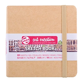 Cuaderno Sketch Book Kraft ArtCreation 140g/m² 12x12cm