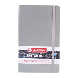 ArtCreation-schetsboek, glanzend Zilver metallic, 140 g/m², 13 x 21 cm