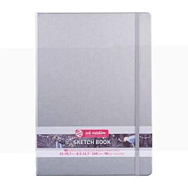 ArtCreation-schetsboek, glanzend zilver, 140 g/m², 21 x 29,7 cm