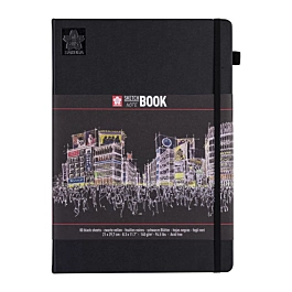 Bloc à dessin noir 80H Sakura 21x29,7cm 140g/m²