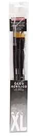 Kit de 3 pincéis Óleo Acrílico XL