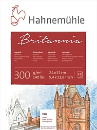 Hahnemühle Britannia Watercolour Block Grobkorn 24x32cm 300gr/m2