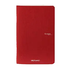 Fabriano EcoQua Original Plain Raspberry A5 Notebook, 90 g/m²
