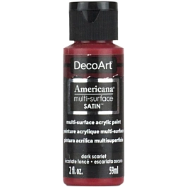 Acrílico Americana Multi-Surface Satin Escarlata oscuro DecoArt 59ml