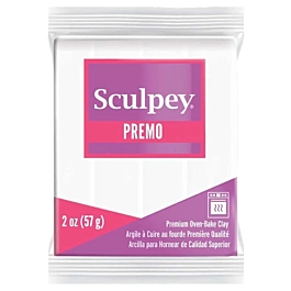 Argile à modeler blanche Sculpey Premo 57g