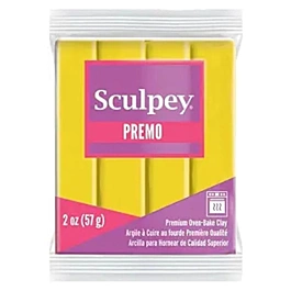 Jaune Cadmium Argile à Cuire Sculpey Premo 57g