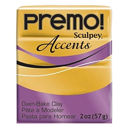 Argila para bolos Accents 18K Gold Sculpey Premo 57g