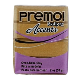 Baking Clay Accents Antique Gold Sculpey Premo 57g