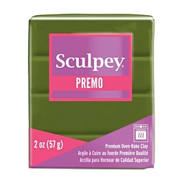Argile à cuire vert olive Sculpey Premo 57g