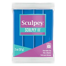 Argile à cuire bleue Sculpey III 57g
