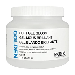 Gel medio morbido acrilico lucido Golden 946ml