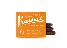 Conjunto de 6 tinteiros Kaweco cor de laranja