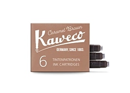 Conjunto de 6 tinteiros Kaweco Caramel Brown