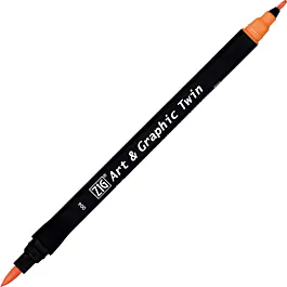 Zig Art and Graphic Twin 004 Orange Marker Pen