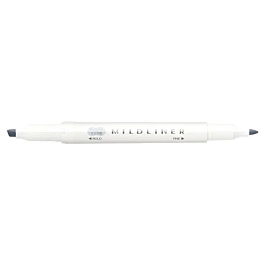 Zebra Mildliner Doppelseitiger Filzstift Hellgrau