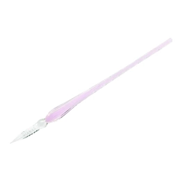 J.Herbin Pale Pink round glass feather 18,5cm