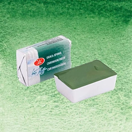 Aguarela para artistas Óxido de crómio verde 704 Godet Noites brancas